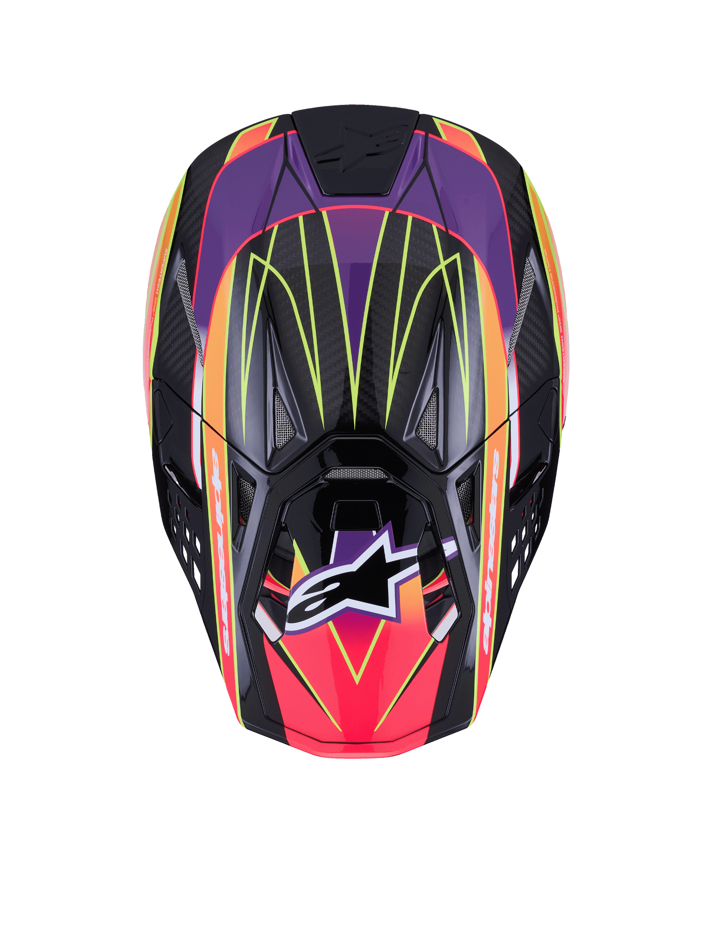 Alpinestars Supertech S M10 Era Helmet X-Large Pink/Violet/Yellow Fluo Glossy