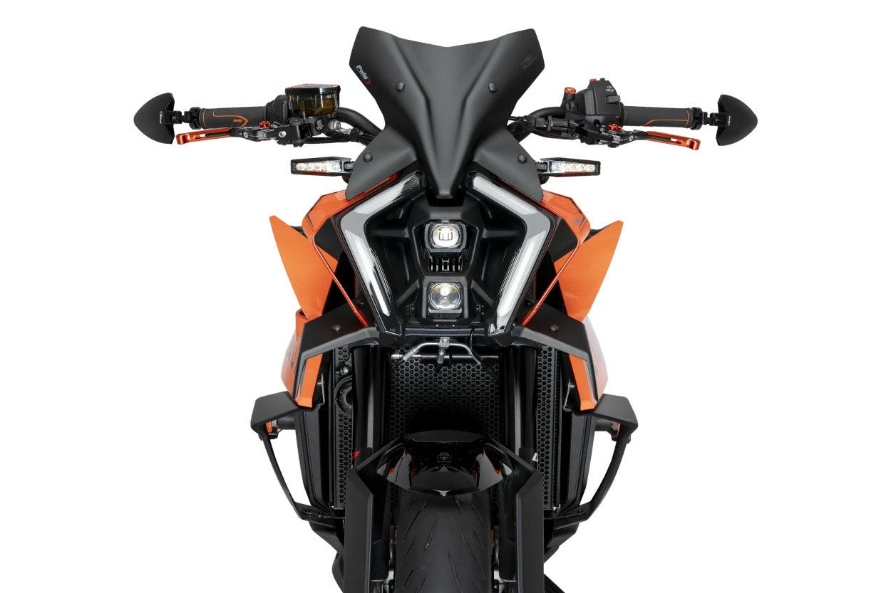PUIG Downforce Side Spoilers for KTM - Matte Black Body Accessories