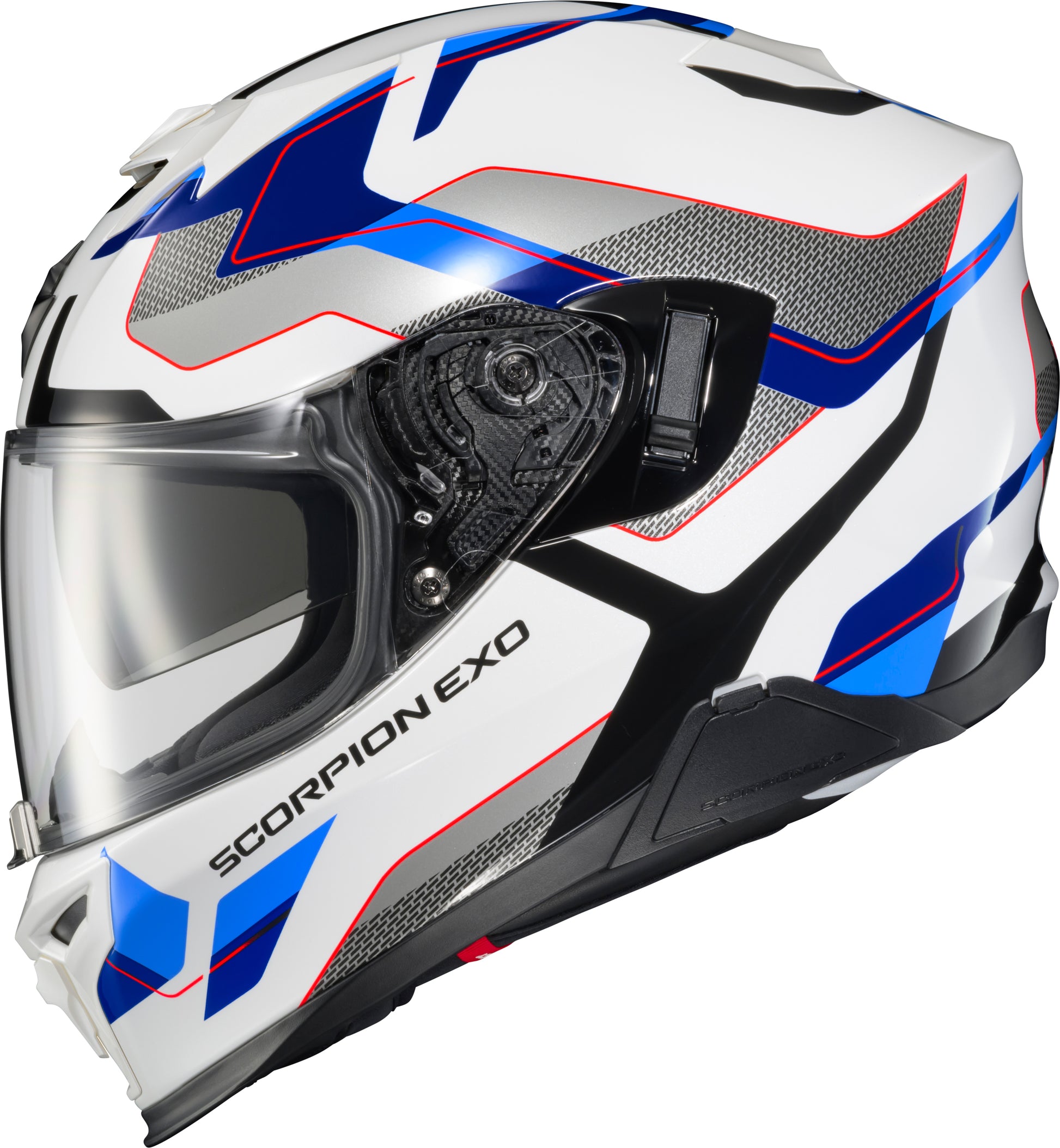 ScorpionEXO Exo T520 Full Face Helmet Zuse White/Blue Medium