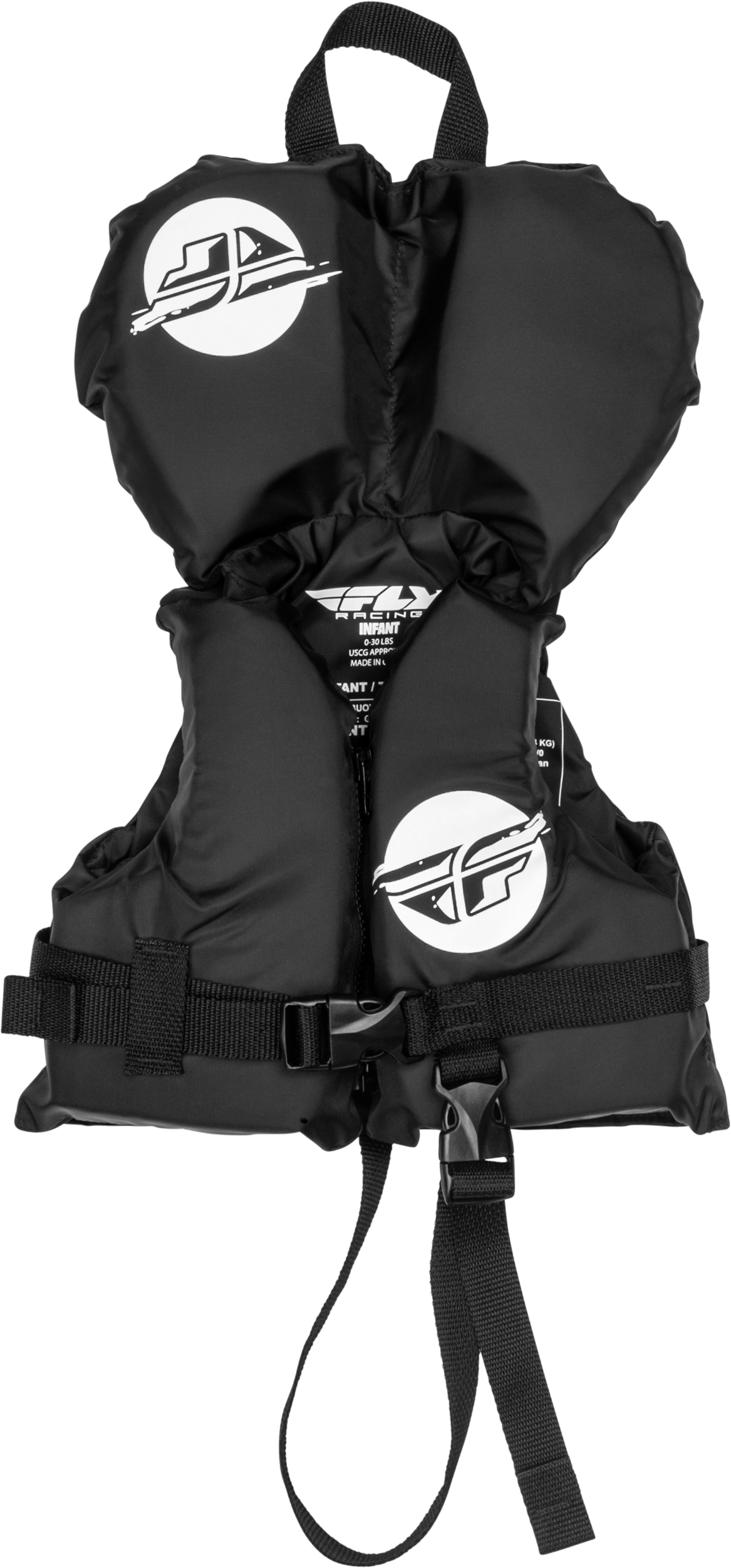 Fly Racing Infant Flotation Vest Black/White - Unisex Watercraft Life Vest