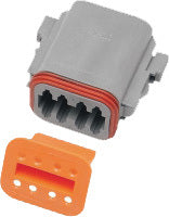 NAMZ CUSTOM CYCLE Deutsch DT Series 8-Wire Grey Connector (Part DP-8G)