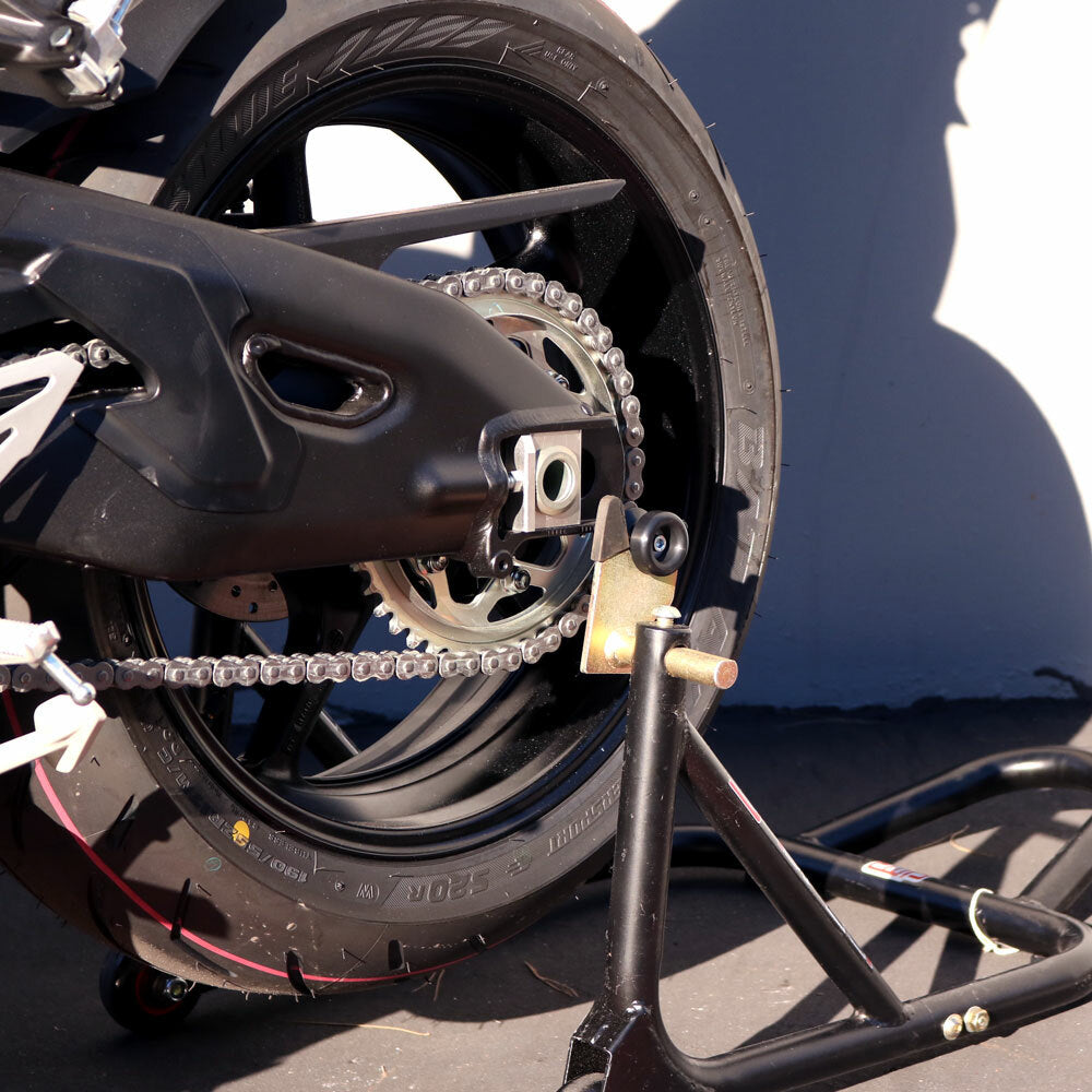 SHOGUN 701-0649 Black Swingarm Sliders for Yamaha MT-10 (2018-2023)