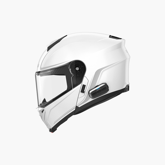 SENA Outrush 2 Flip Up Helmet with Mesh in Glossy White, 2X-Large