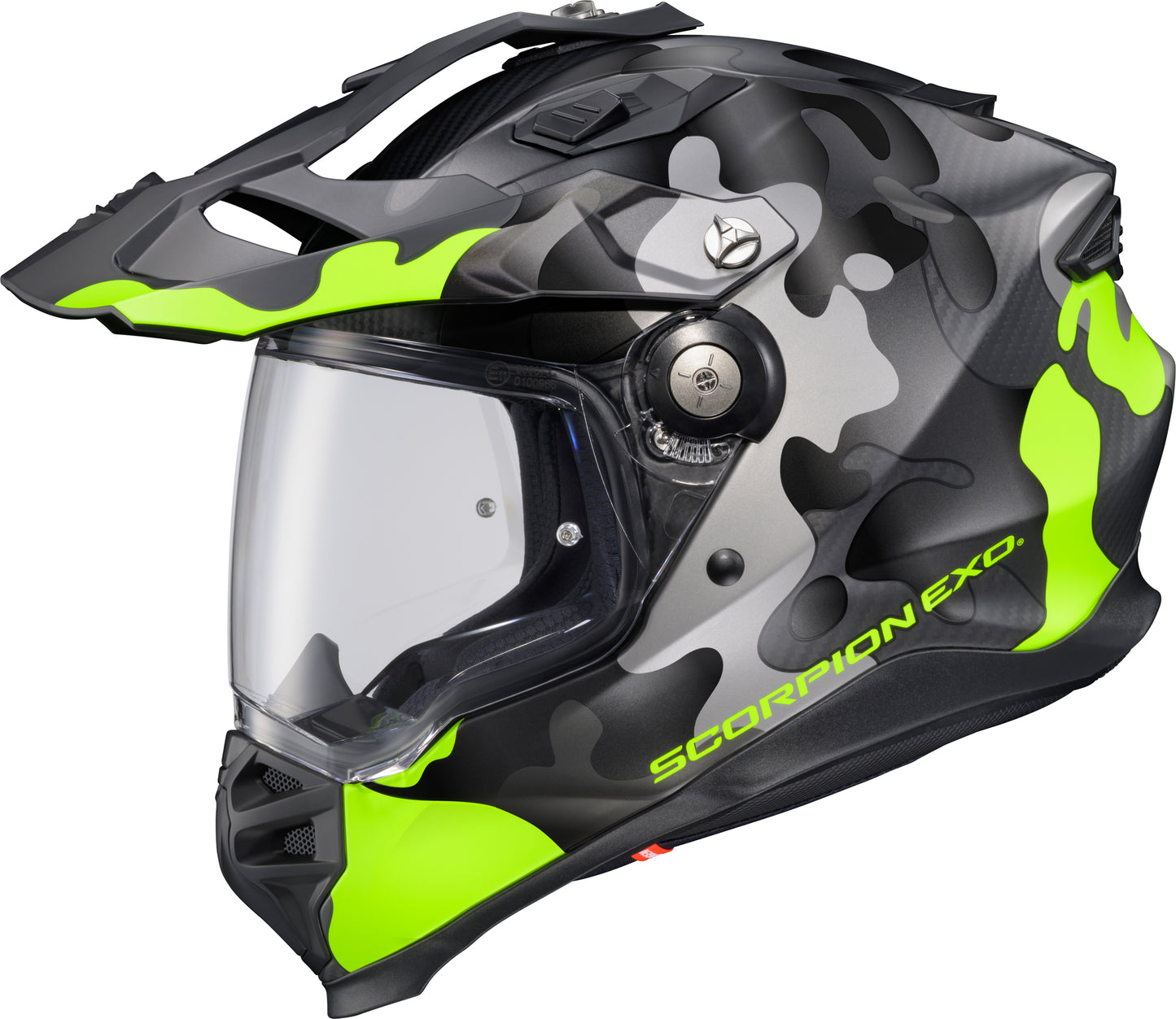 ScorpionEXO XT9000 Carbon Full-Face Helmet Gilley Hi-Vis/Grey Medium