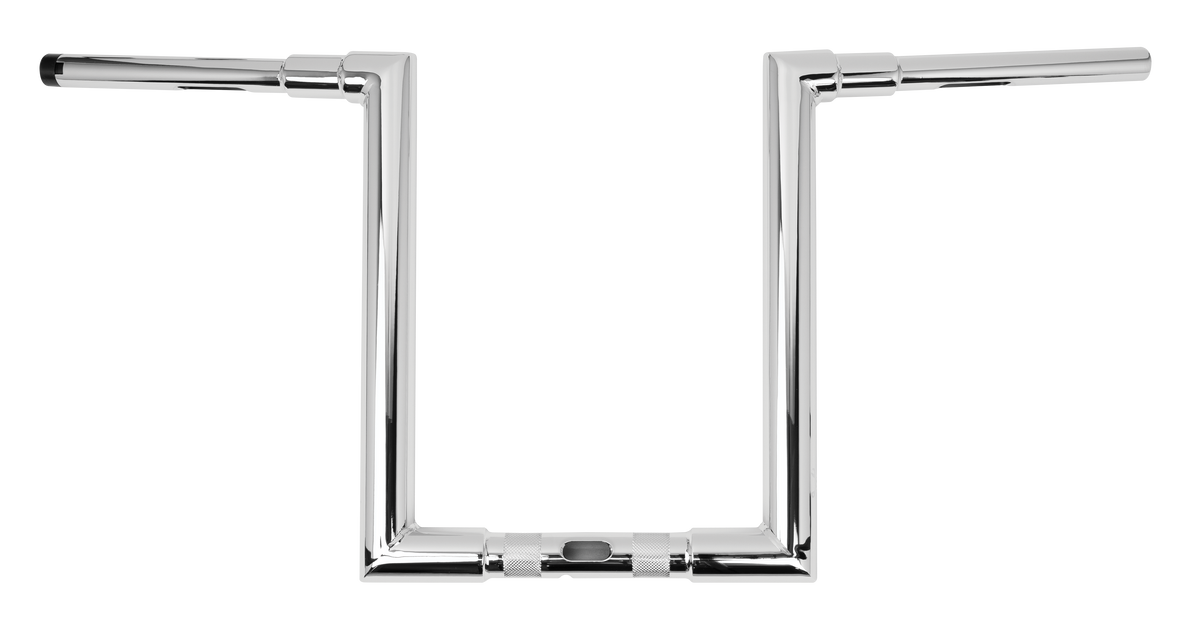 BURLY BRAND Jason 14-inch T-Bar Handlebars for Harley Davidson Road Glide Ultra (Chrome)