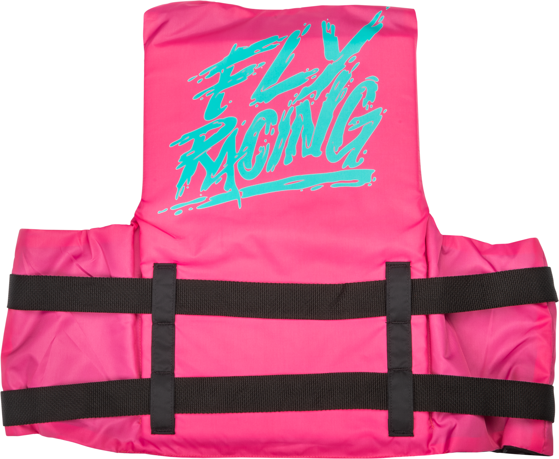 Fly Racing Nylon Flotation Vest for Watercraft - Neon Pink/Teal, X-Small