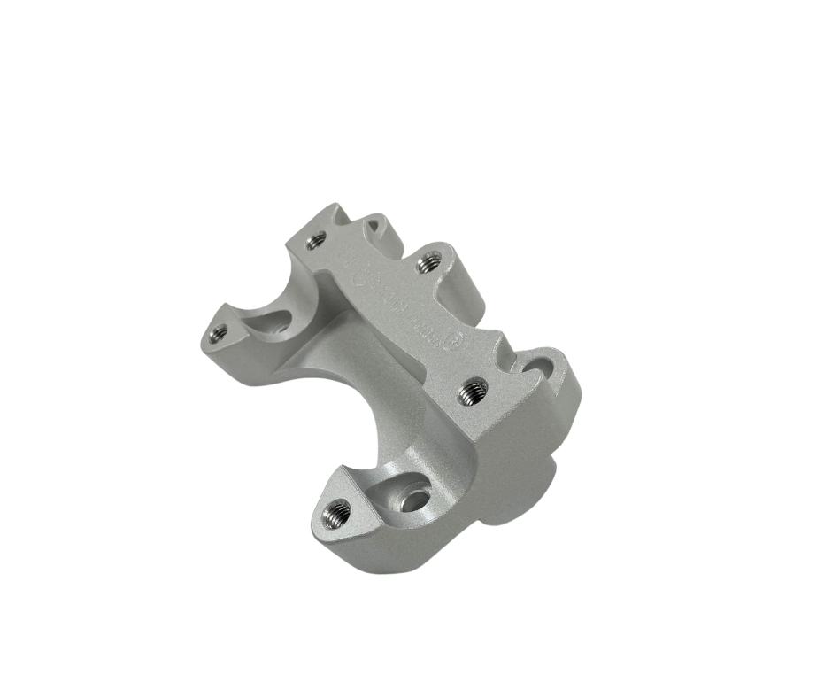 HeliBars Handlebar Risers Silver for Street Motorcycles (Part HR06188)