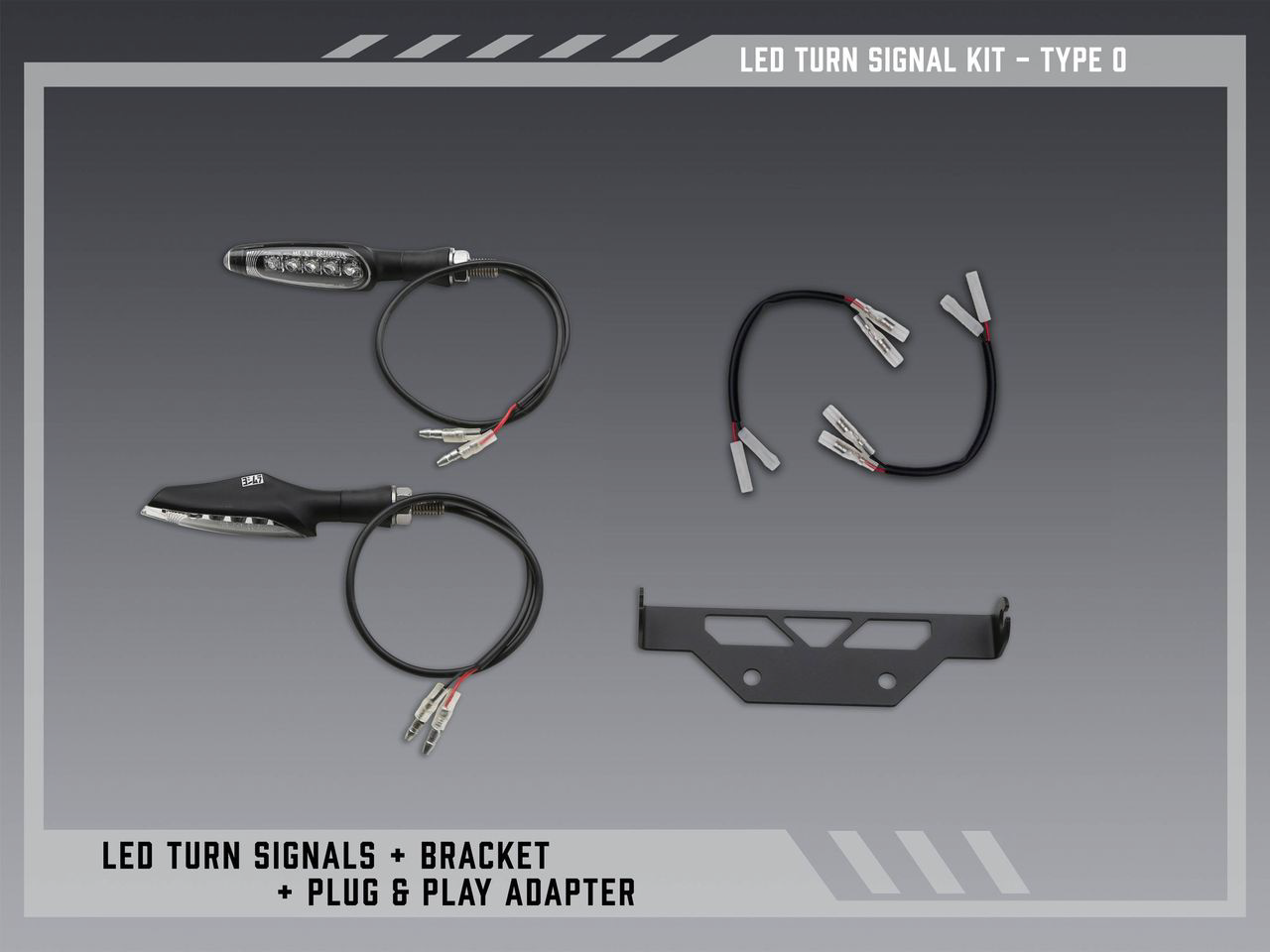 Yoshimura V2 Fender Eliminator Kit with Integrated Fasteners for Street Bikes, Part Number 075BG-STD-O-K