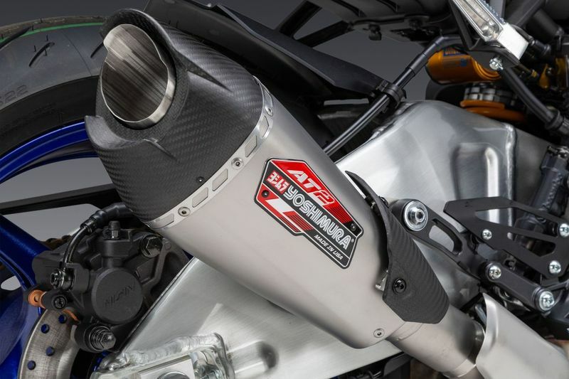 Yoshimura AT2 All-New Faceted Exhaust System for Yamaha MT-10 2022-2023