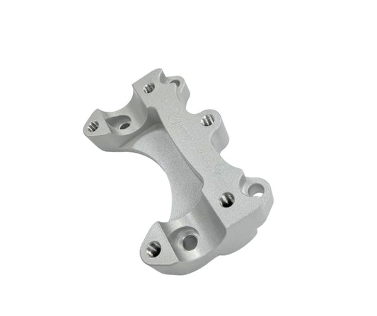 HeliBars Handlebar Risers with Ram Ball in Silver for Street Motorcycles - Model HR06188-RB