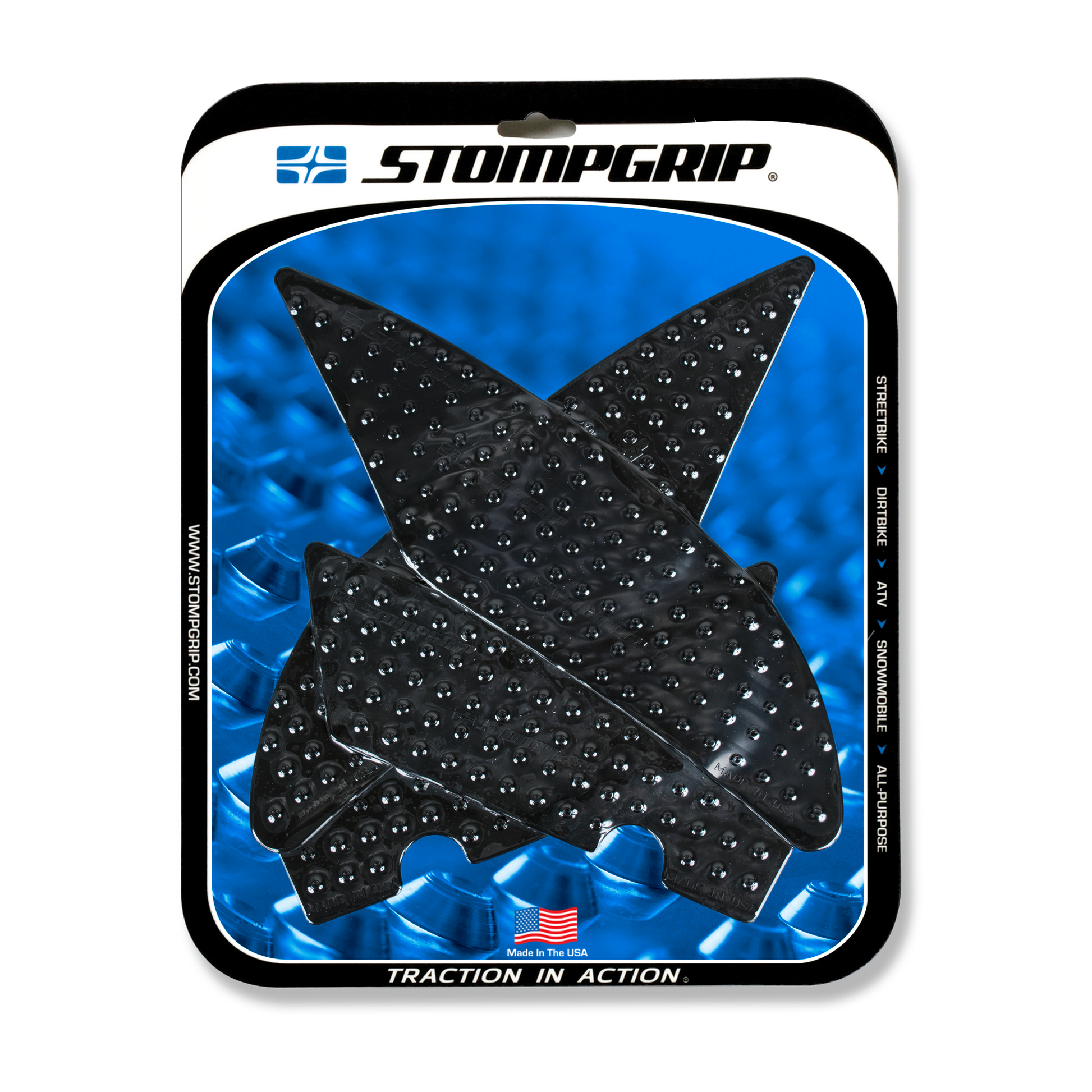 STOMPGRIP Tank Pad Kit Volcano Black for Yamaha YZF-R6 (2017-2020)
