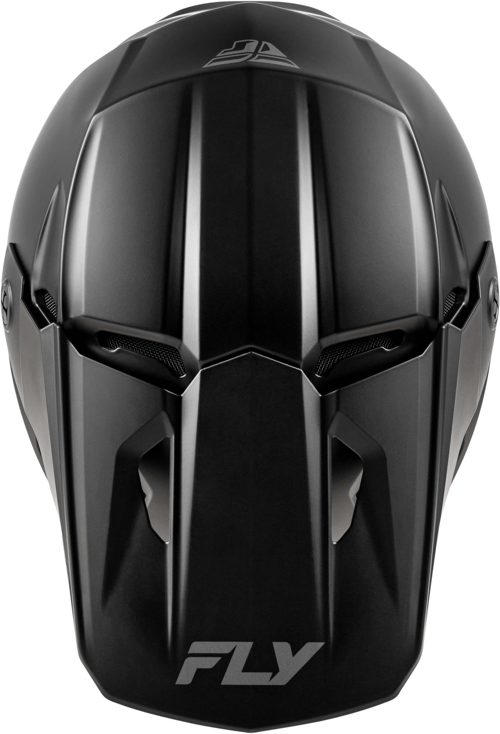 Fly Racing Youth Kinetic Solid Helmet Matte Black – Medium Offroad Full-Face Helmet for Youth