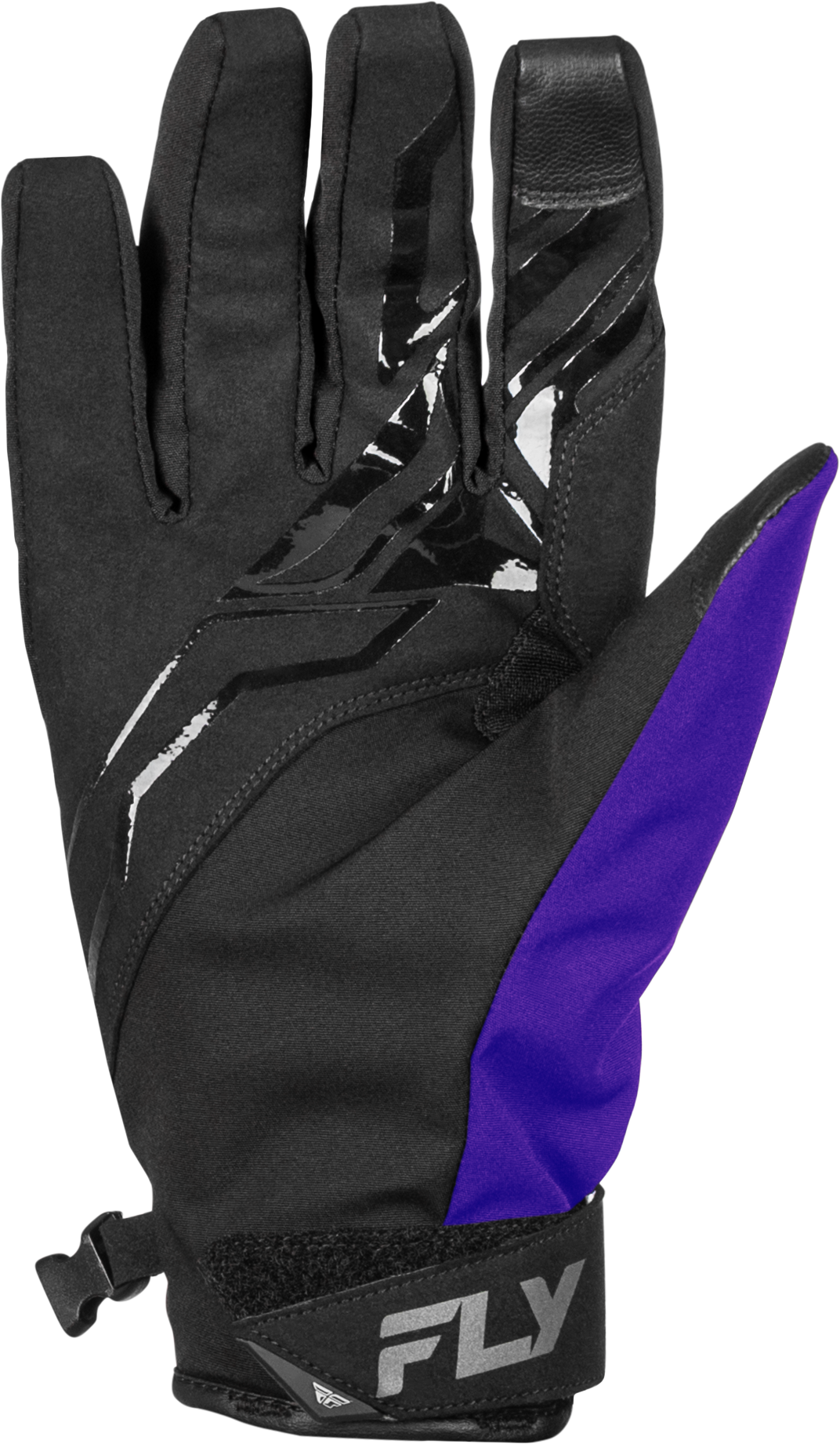 Fly Racing Title Gloves X-Small Black, Purple, and Grey – Snow Motorcycle Gloves with Weatherproof Technology