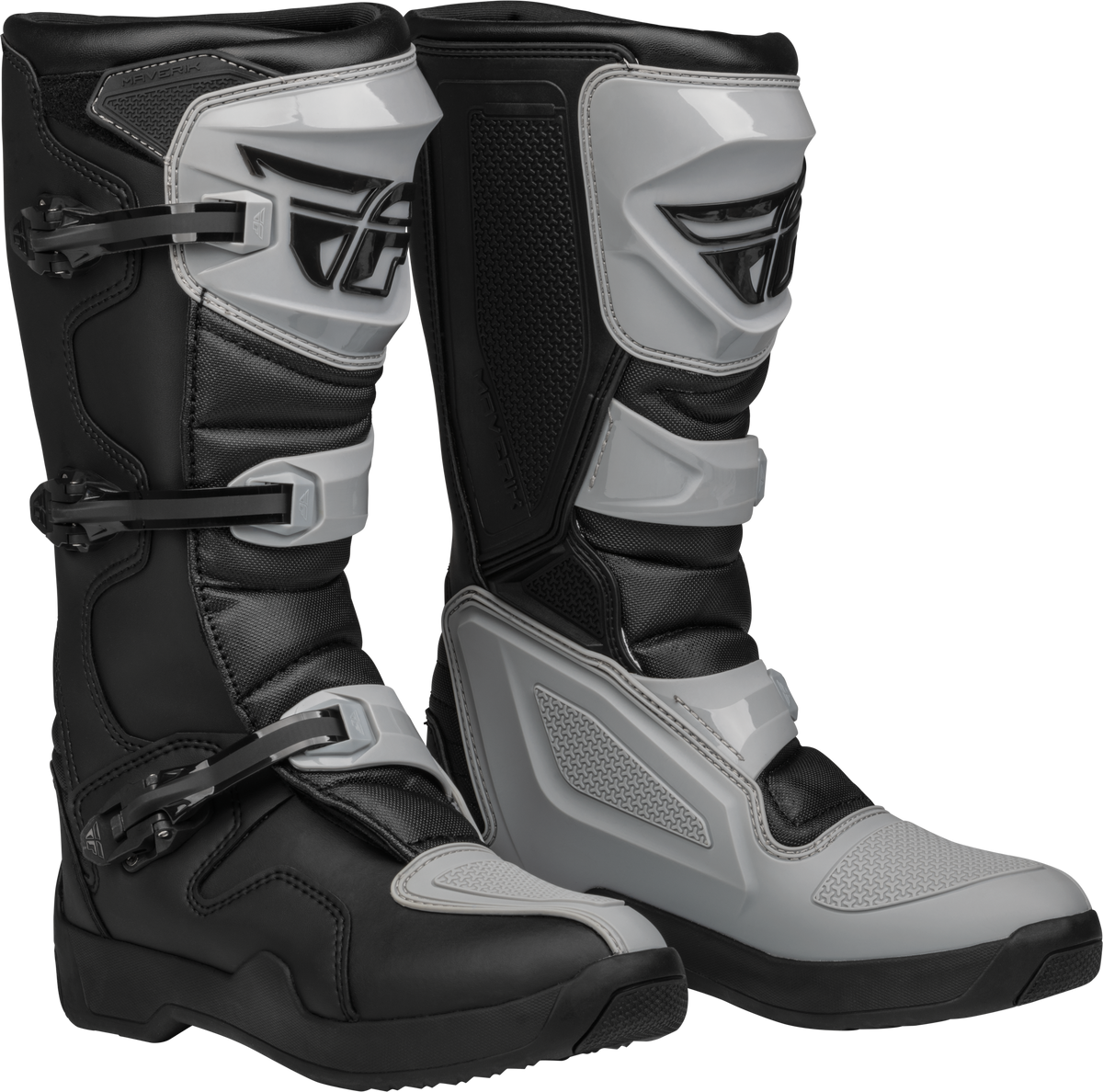 Fly Racing Maverik LT Offroad Motorcycle Boots - Size US 13, Grey/Black