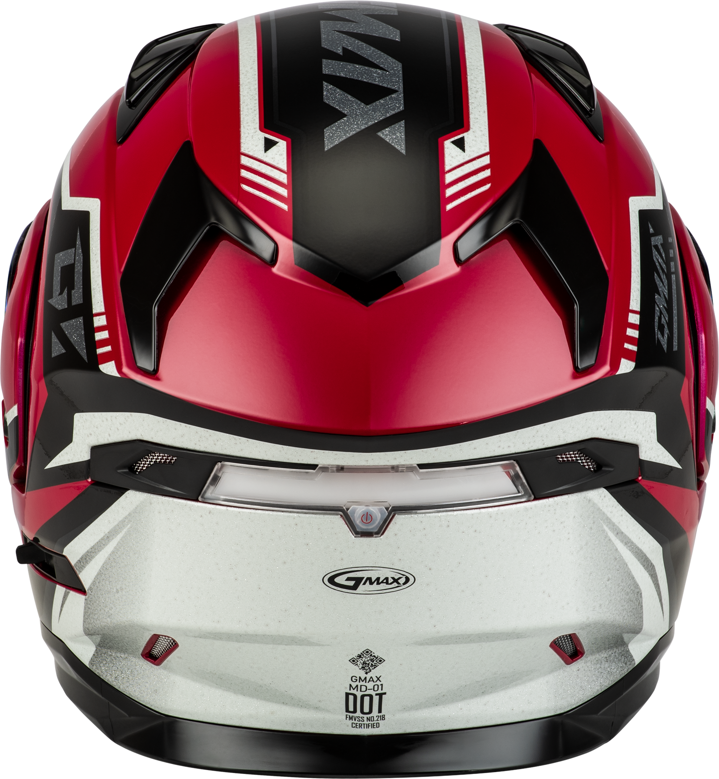 GMAX MD-01 Volta Modular Helmet Red Metallic 2X-Large for Street Riding