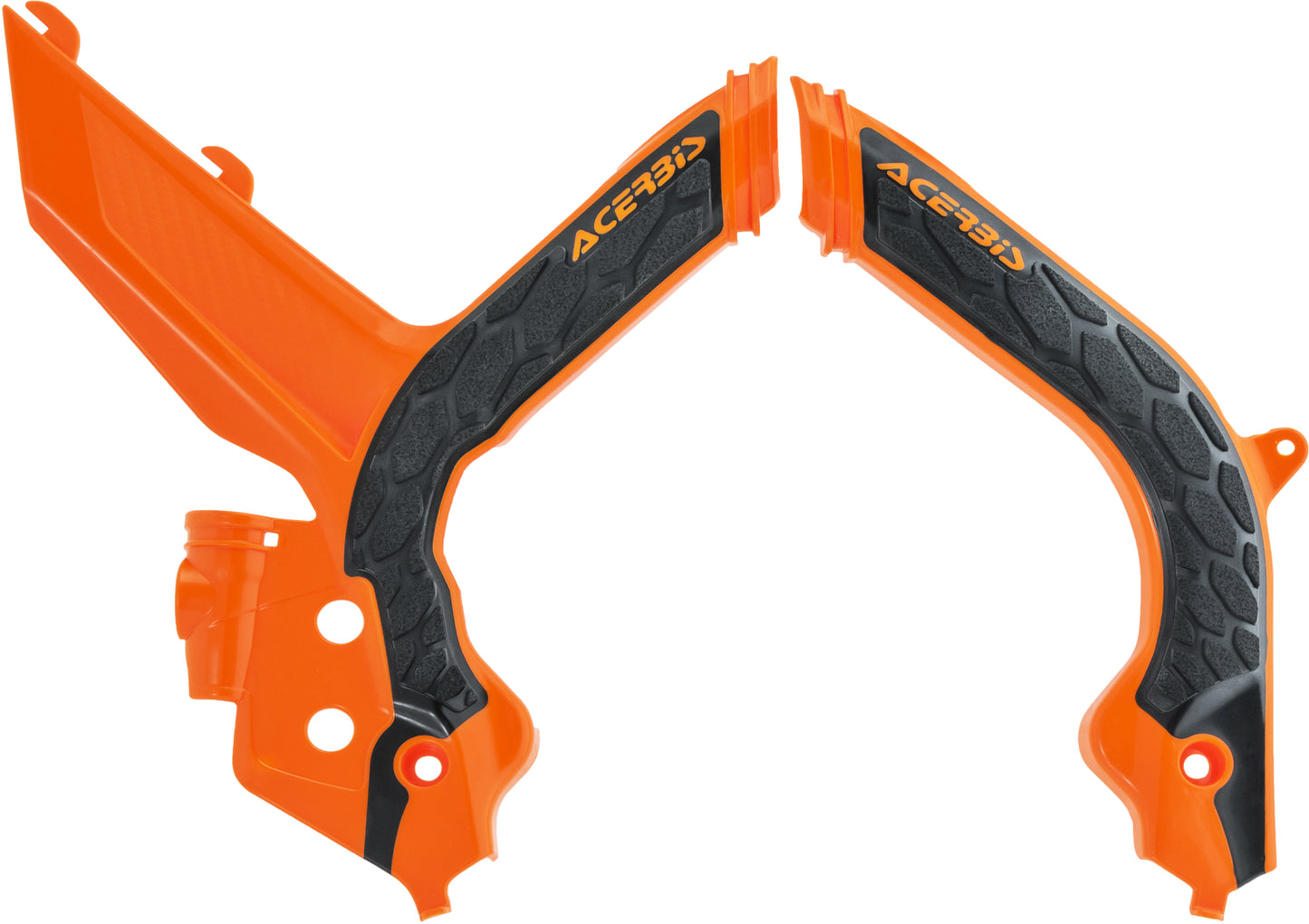 ACERBIS X Grip Frame Guards Orange/Black for KTM Offroad Motorcycles