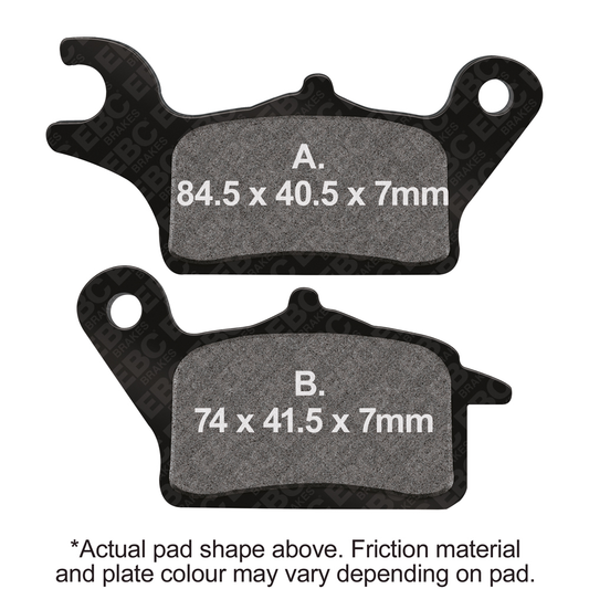 EBC SFA708 Organic Brake Pads for Street Vehicles