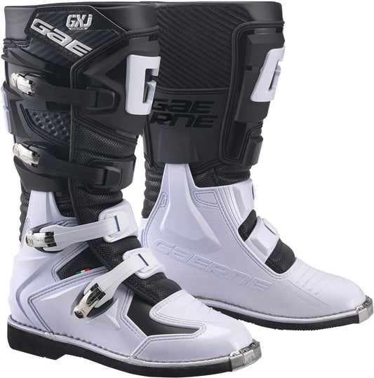 Gaerne Gx J Offroad Motorcycle Boots Black/White US 03 - Advanced Kids' MX Footwear