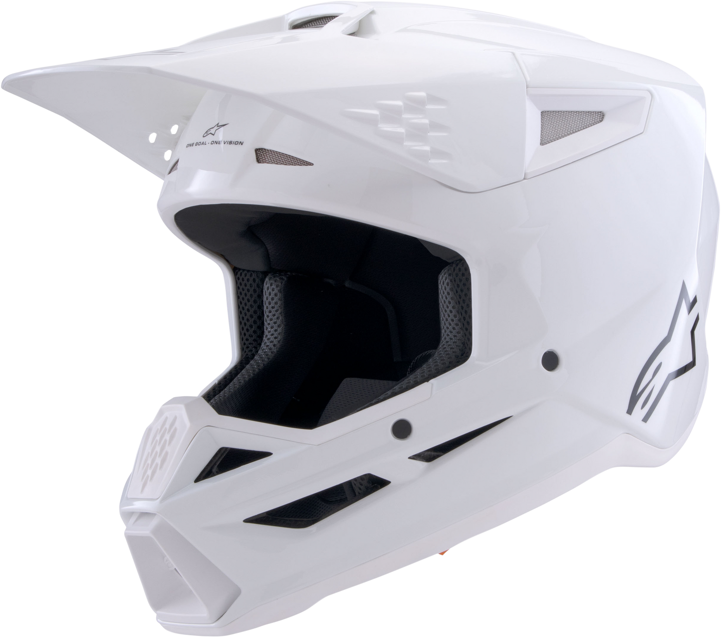 Alpinestars SM3 Off-Road Helmet - White Glossy, Small, Model SM3
