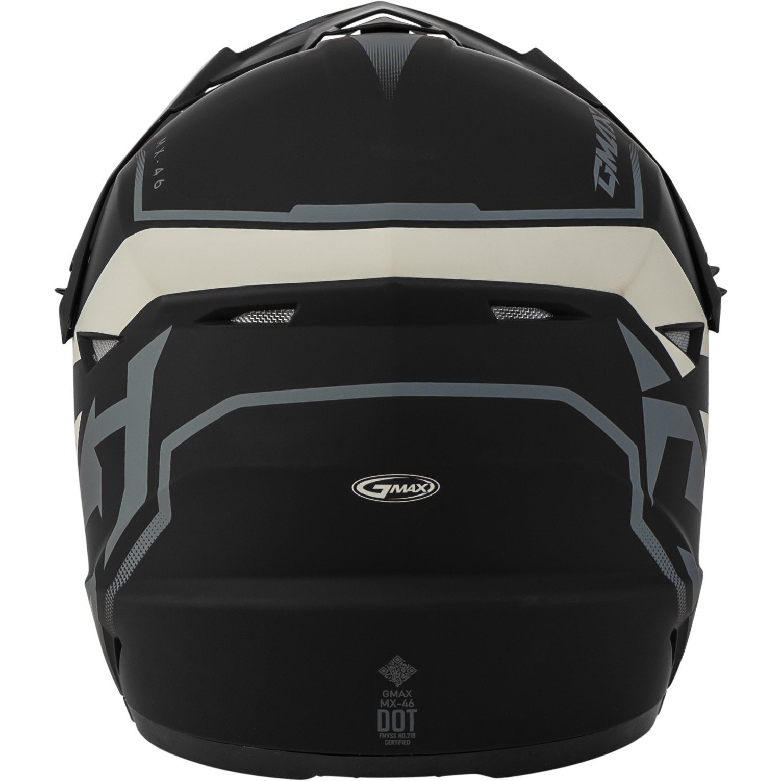 GMAX MX-46 Offroad Helmet Matte Black/Grey/White X-Large