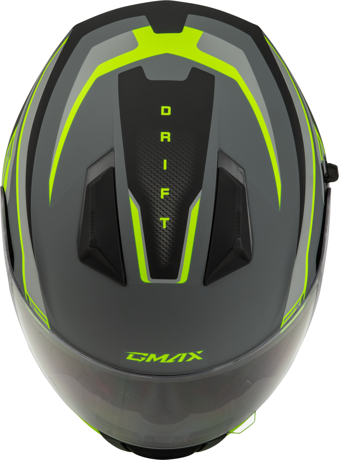 GMAX FF-18 Drift Full-Face Helmet Matte Grey/Hi-Vis X-Large