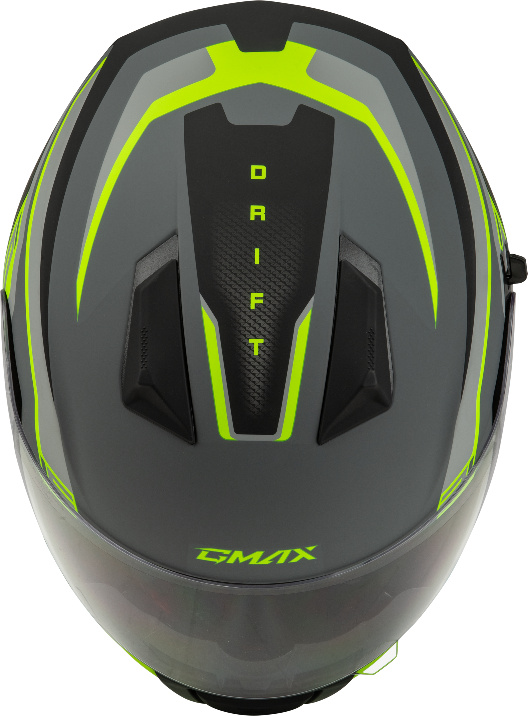 GMAX FF-18 Drift Full-Face Helmet Matte Grey/Hi-Vis 2X-Large