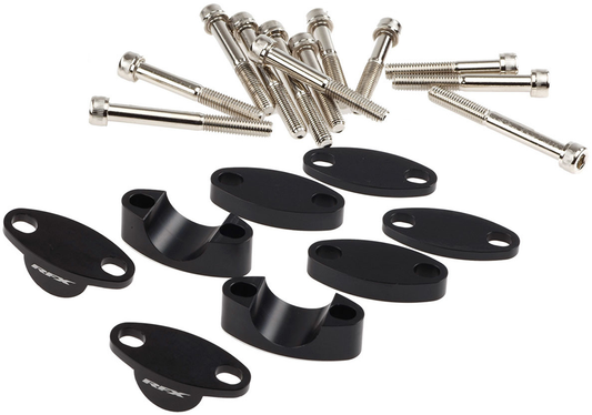 RFX Race Series Handlebar Riser Kit 7/8 inch Black FXHM 90122 55BK