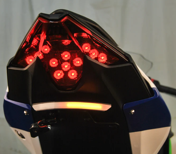 NEW RAGE CYCLES Fender Eliminator Kit for Kawasaki Ninja 500 (2024-2025) with LED Tail Light and Side Mount License Plate Option