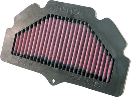 K&N SU-6006 High-Performance Washable Air Filter for Suzuki GSX Series and GSX-R600