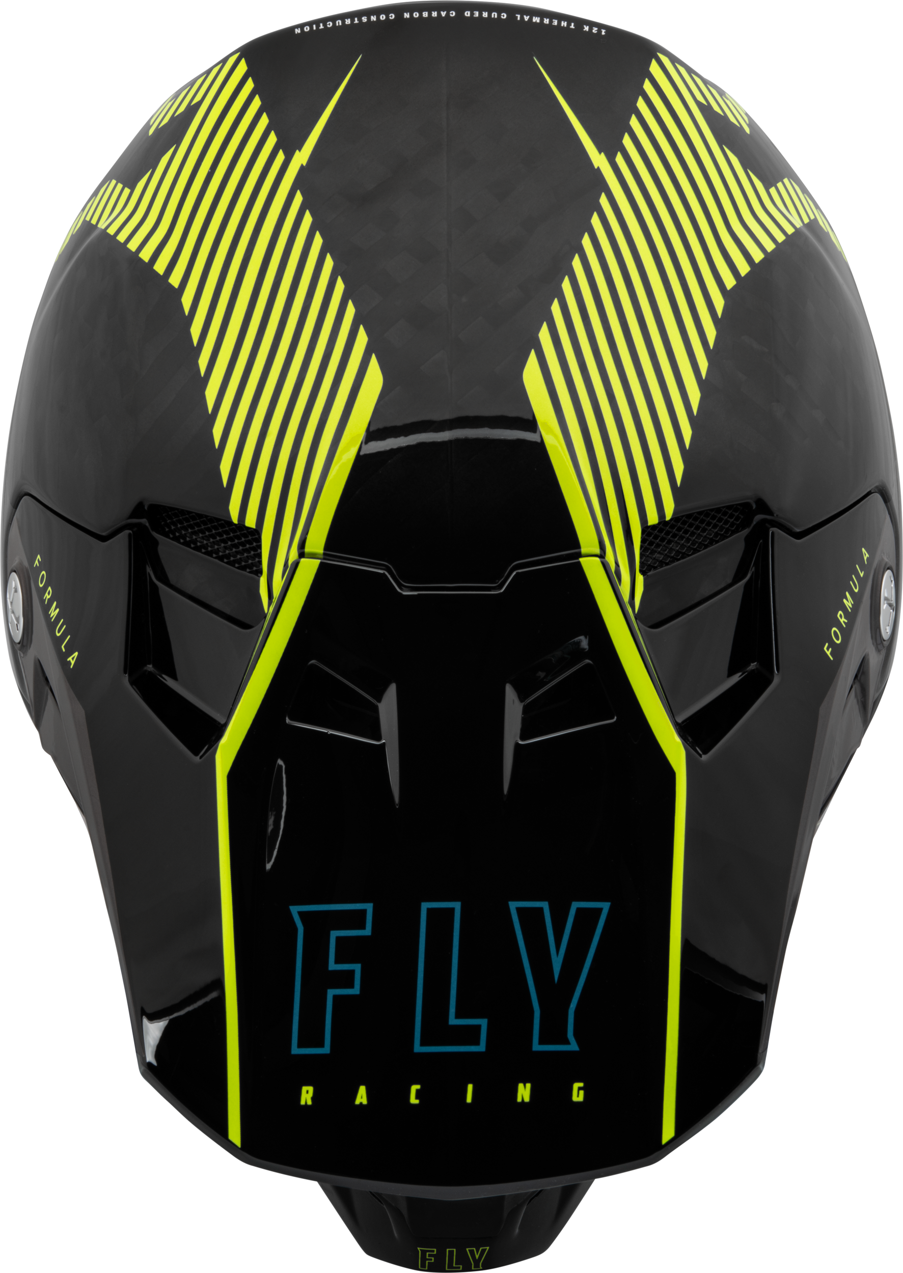 Fly Racing Formula Carbon Tracer Helmet X-Small Hi-Vis Yellow/Black