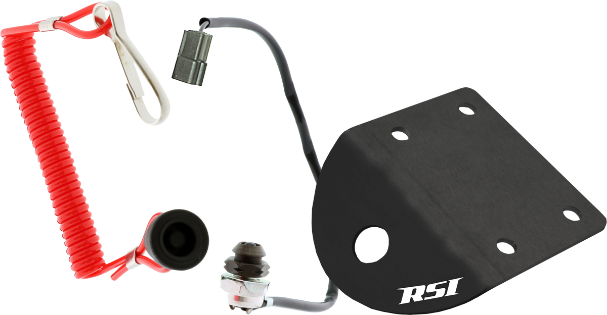 RSI Plug & Play Tether Cord with Mount Kit for Polaris Snowmobiles – Part Number TC-P-KIT