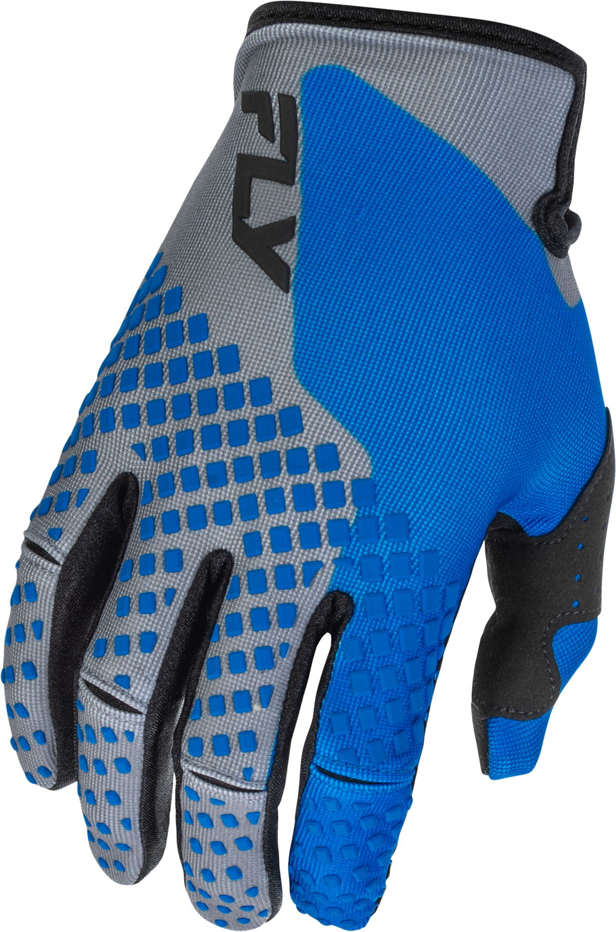 Fly Racing Youth Kinetic Offroad MX Gloves - Blue/Grey/Black, Size Youth Medium