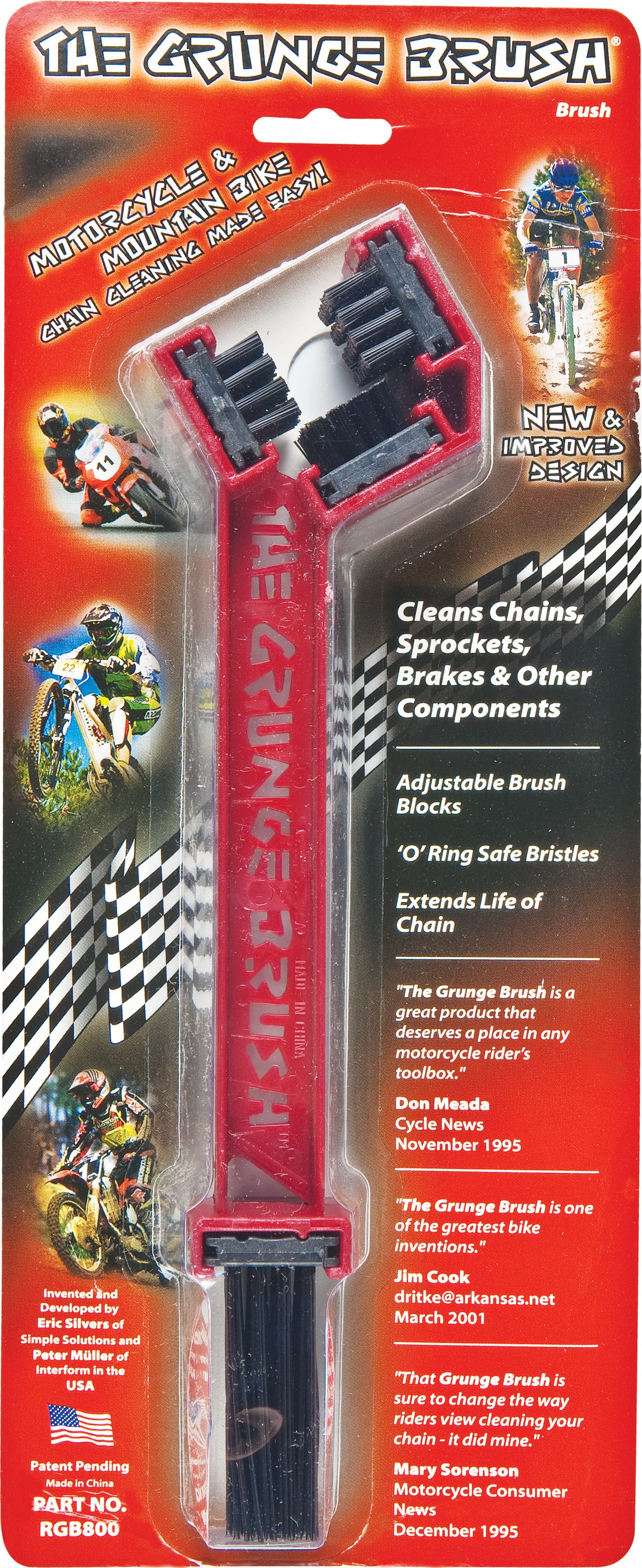 GRUNGE BRUSH RGB800 Motorcycle, ATV, and Bicycle Chain Cleaning Tool