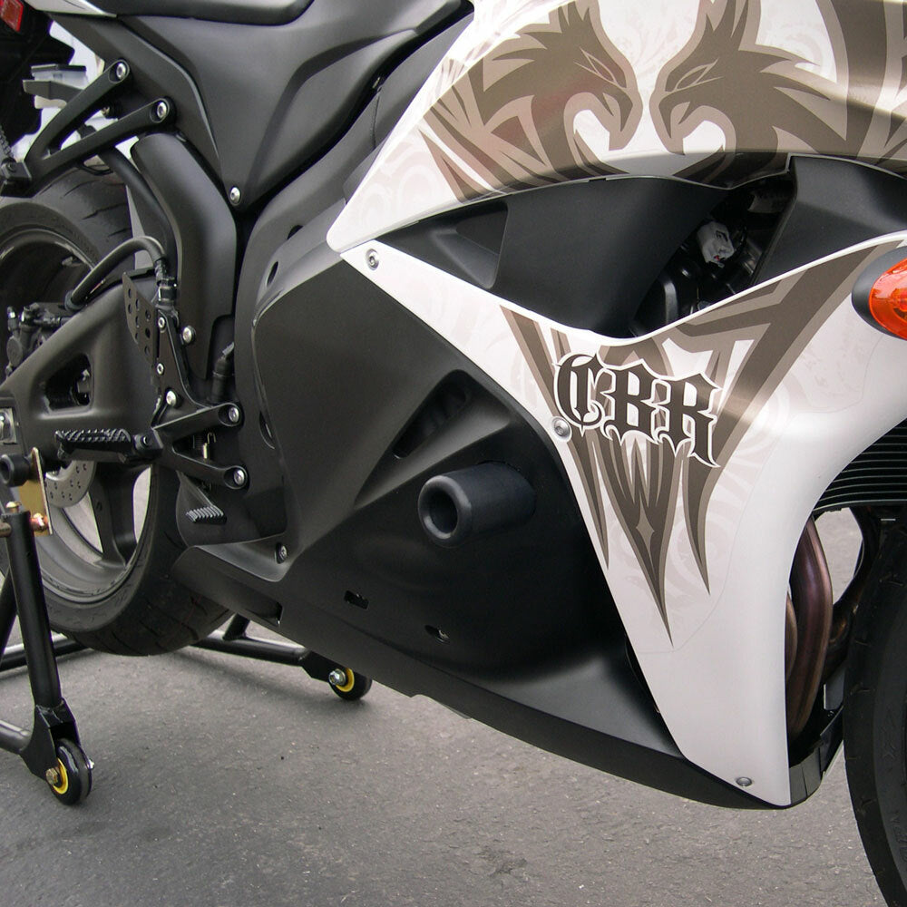 SHOGUN Black Frame Sliders for Honda CBR600RR (2013-2022) – High-Protection Street Body Guards with 1-Year Free Replacement Program