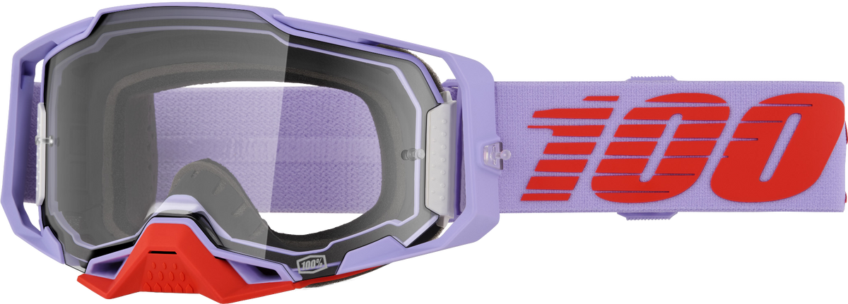 100-Percent Armega Goggle with Clear Lens – Offroad Impact-Resistant Motocross Eyewear