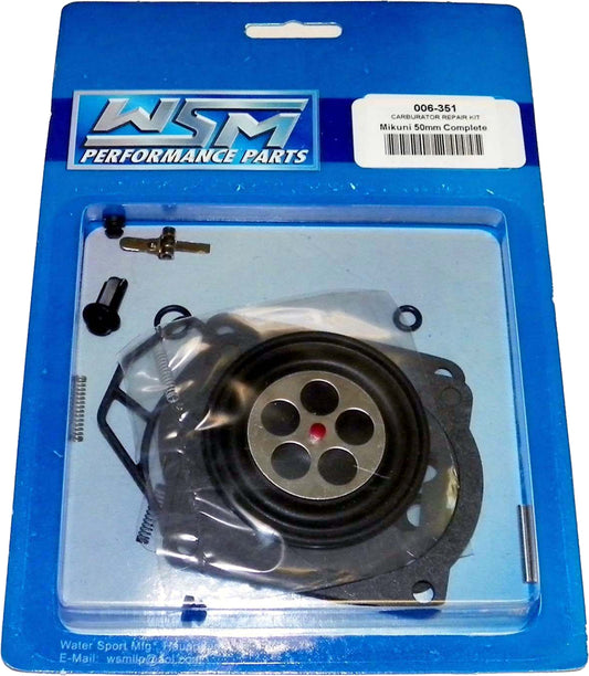 WSM Mikuni 50mm Complete Carburetor Kit for Sea-Doo Watercraft (Part #006-351)