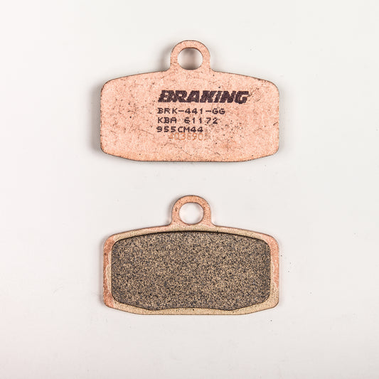 BRAKING Part Number 955CM44 Front Sintered Metal Brake Pad Set for Off-Road and Street Applications