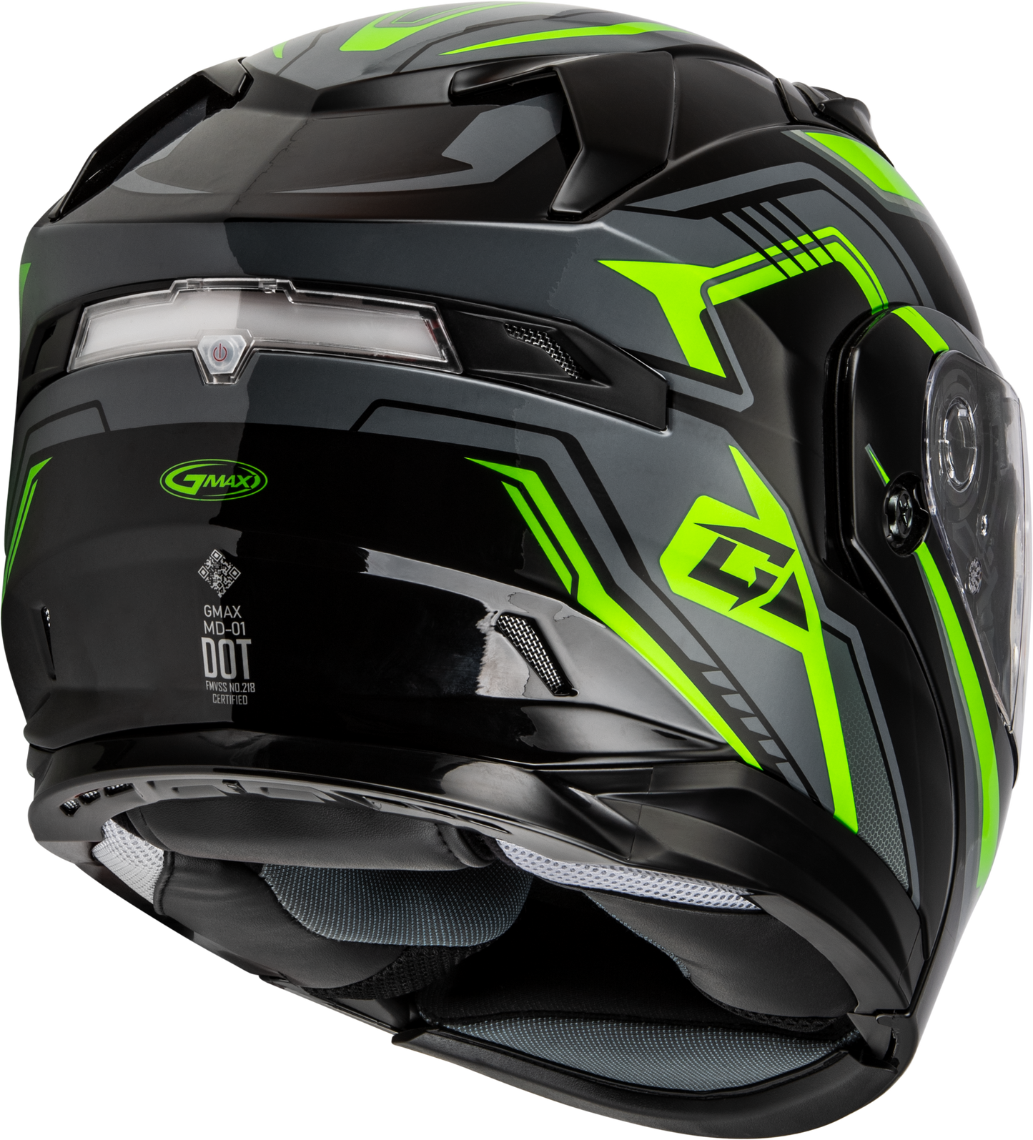 GMAX MD-01S Transistor Snow Helmet X-Small with Quick Release Buckle and LED Light