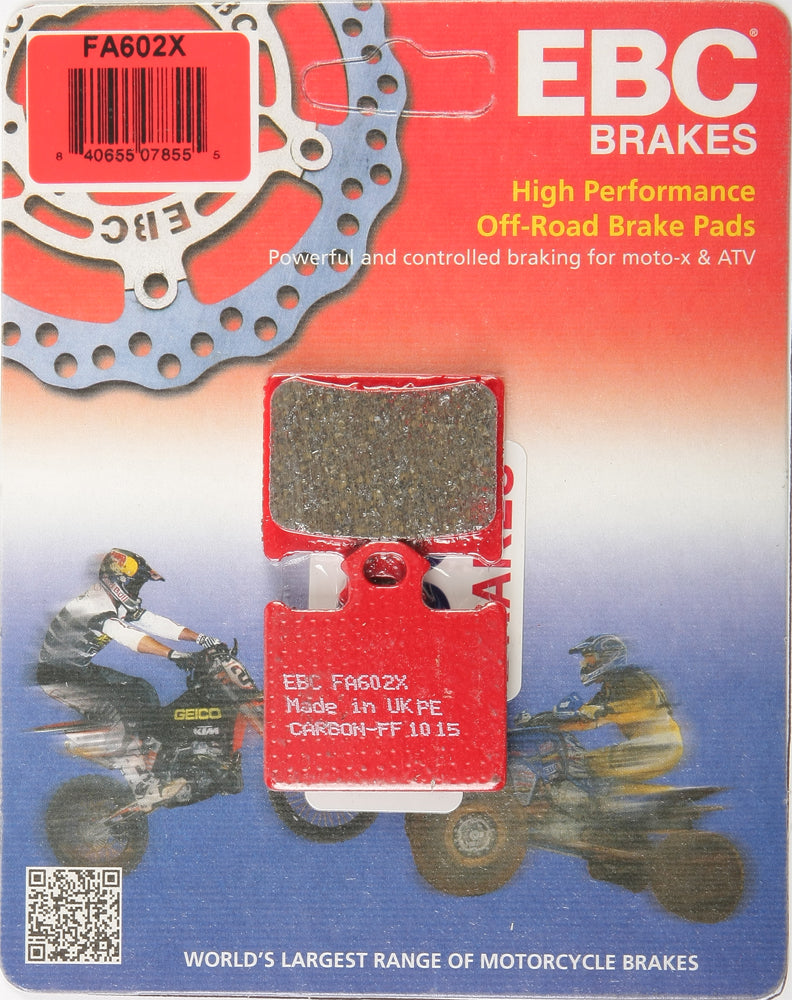 EBC Fa602X Carbon X Series Brake Pads for KTM and Husqvarna Offroad Motorcycles