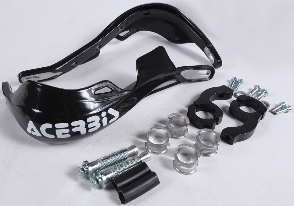 ACERBIS Rally Pro Handguards Black - Durable Aluminum Offroad Handguards with Universal Mounting Hardware