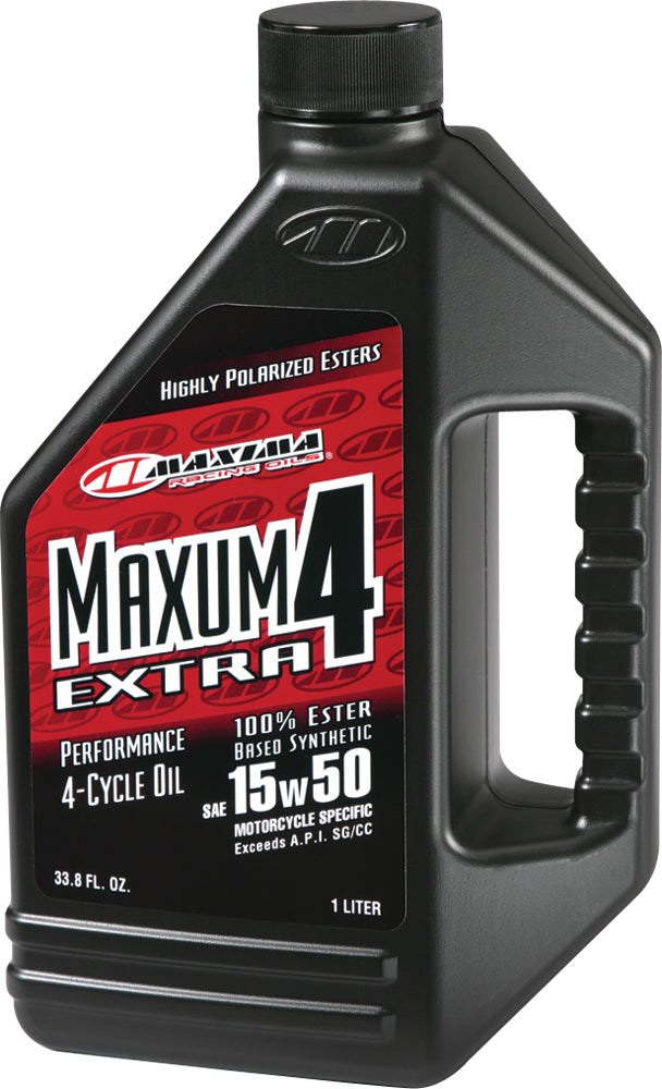 Maxima Extra Motor Oil 15W-50, 1 Gallon - Full Synthetic 4-Stroke Engine Oil for Optimal Performance