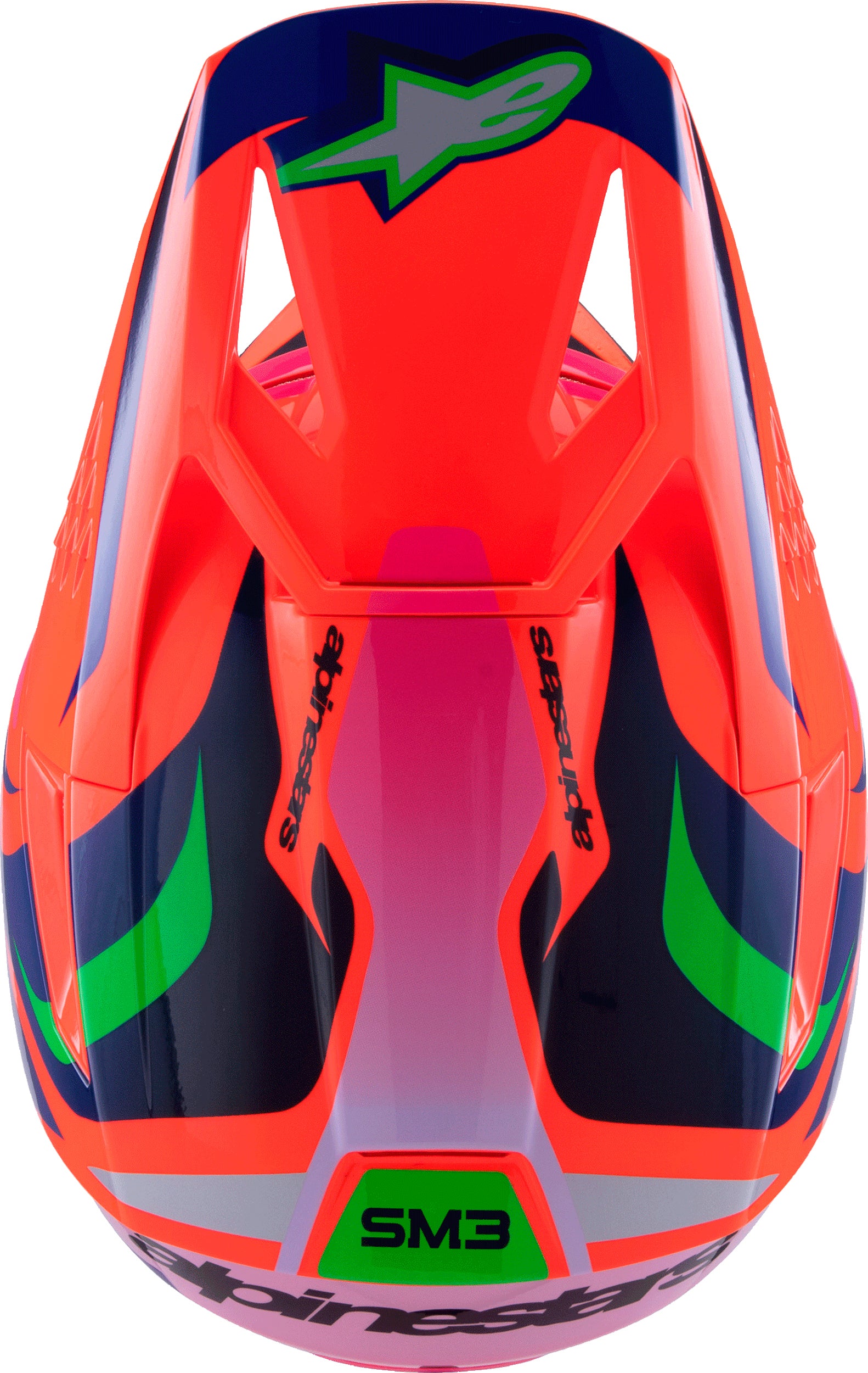 Alpinestars SM3 Youth Deegan Helmet Orange Fluo/Purple/Pink Fluo – Off-Road Youth Helmet
