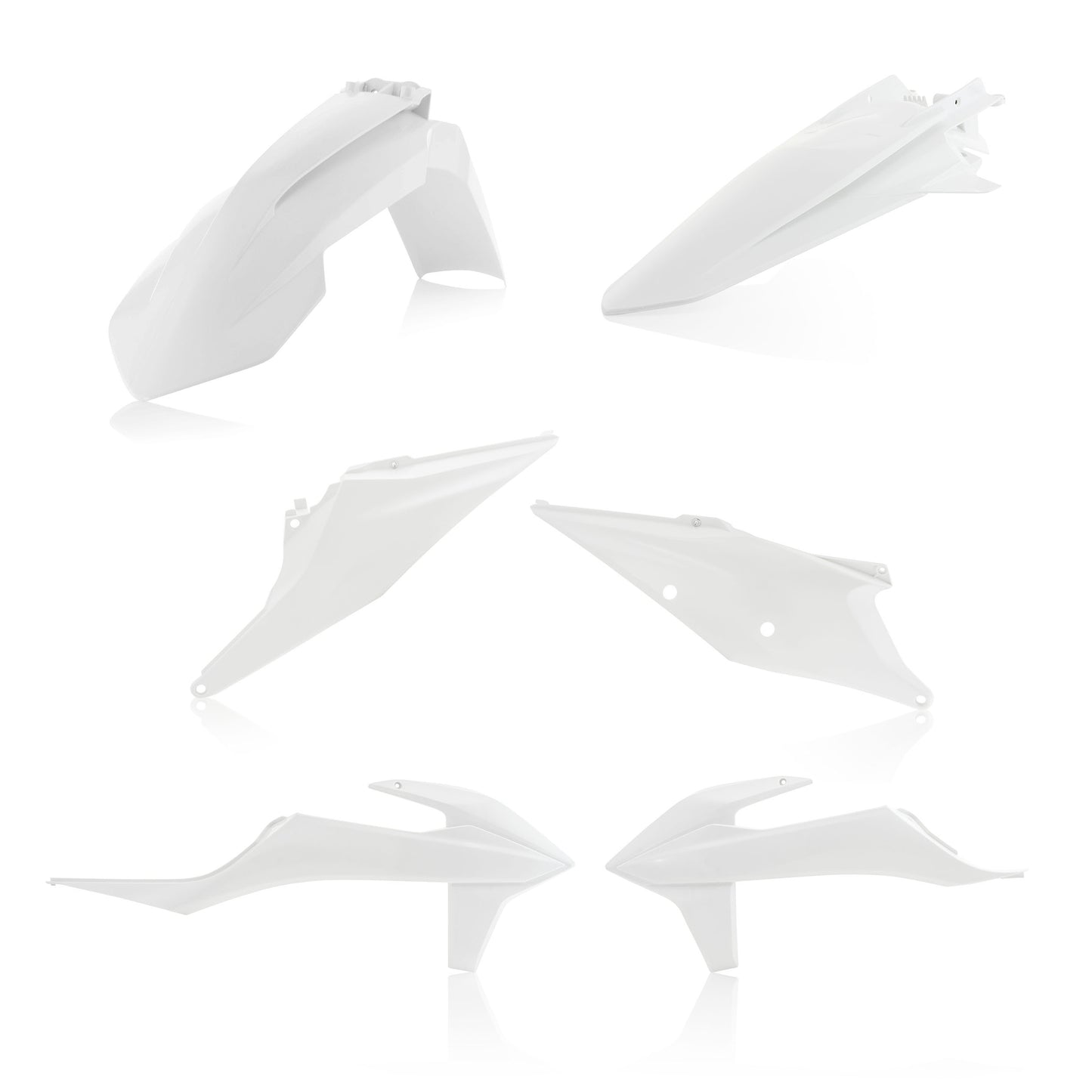 ACERBIS Plastic Body Kit for KTM Offroad Models - White (Part #2726500002)