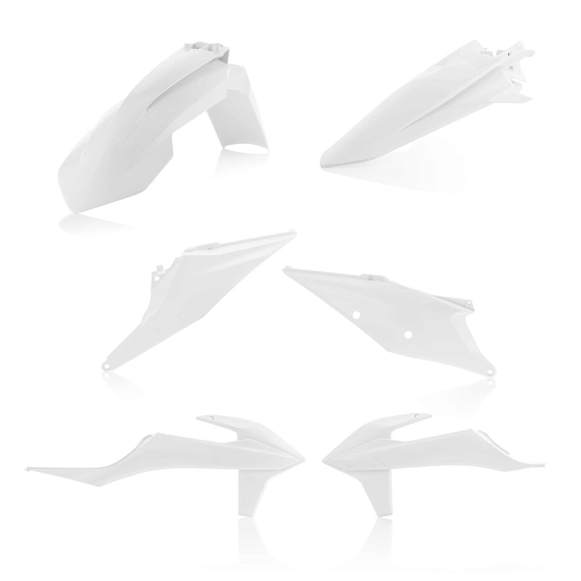 ACERBIS Plastic Body Kit for KTM Offroad Models - White (Part #2726500002)