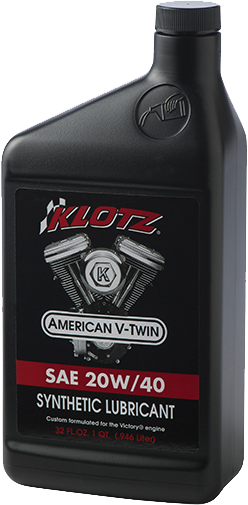 Klotz Synthetic Lubricant 20W-40 Engine Oil for Harley-Davidson Pre-Evolution Engines, 1 Quart