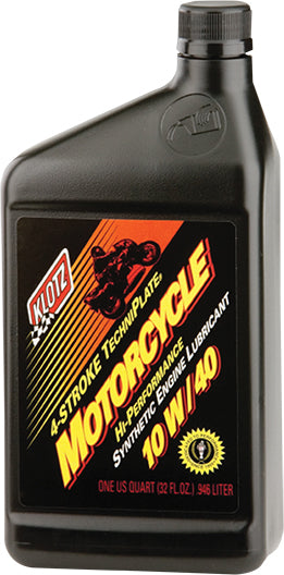 KLOTZ Motorcycle Techniplate 10W-40 Engine Oil - 32 oz. Certified Synthetic Lubricant