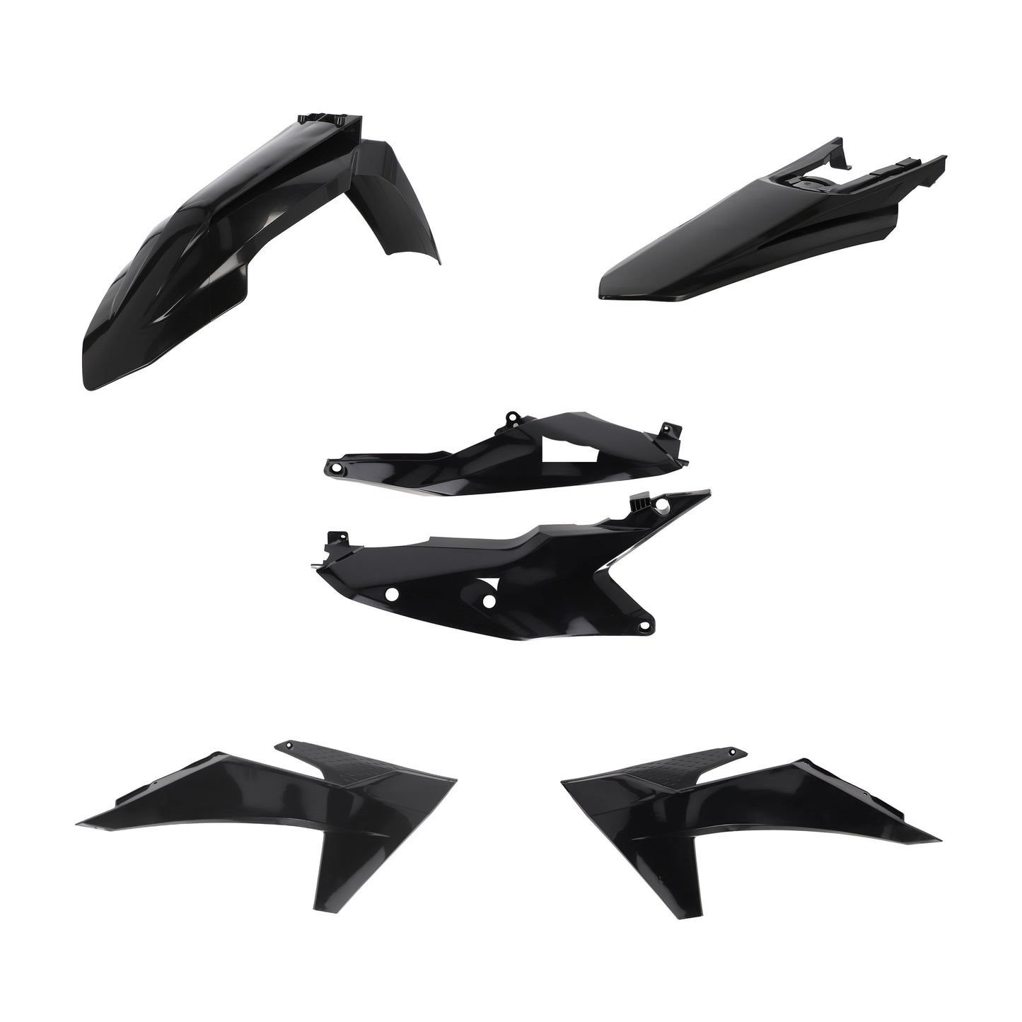 ACERBIS Plastic Kit for KTM Offroad Models - Black, Part 2986500001