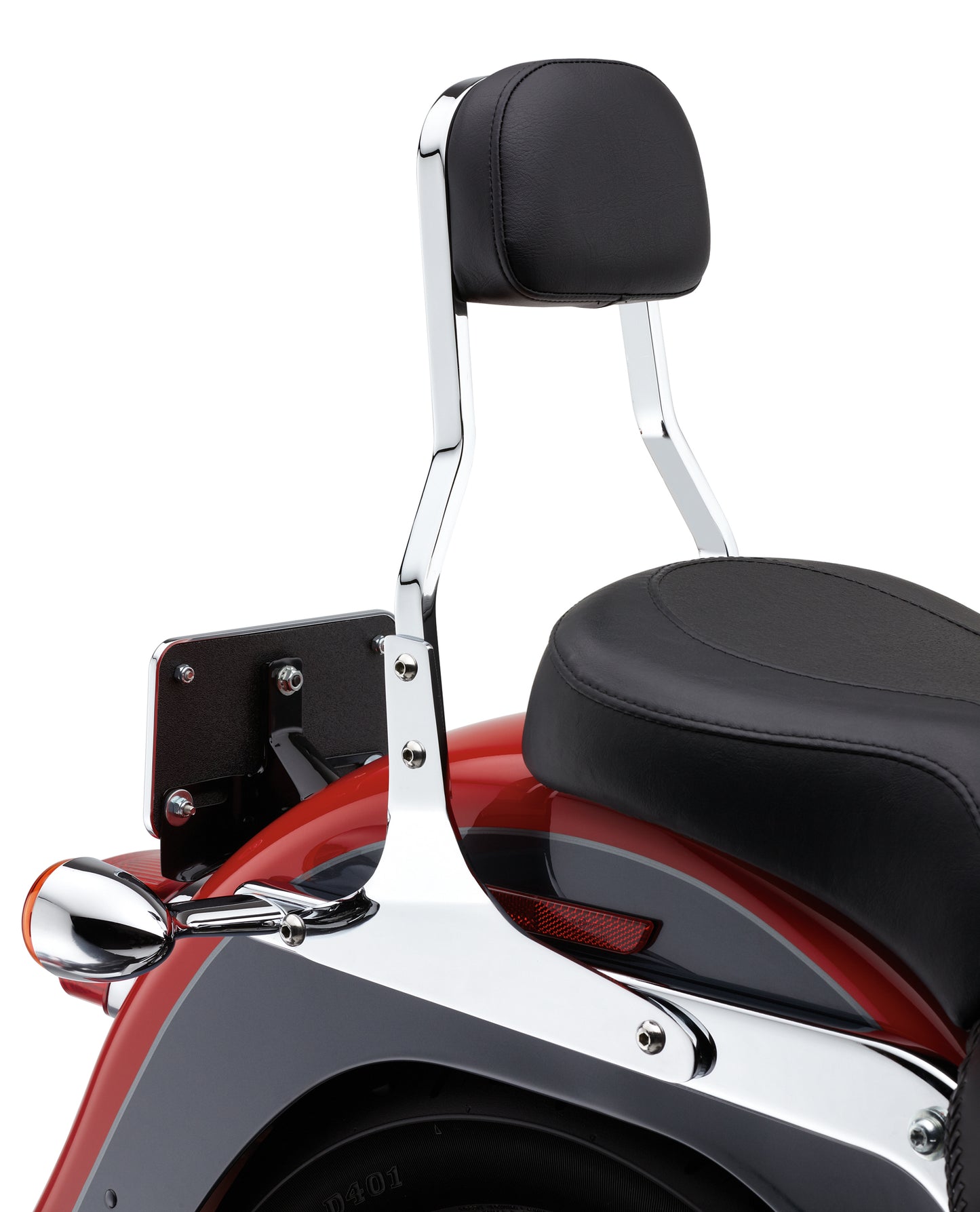 Cobra Short Chrome Sissy Bar for V-Twin Motorcycles – Part Number 602-1200