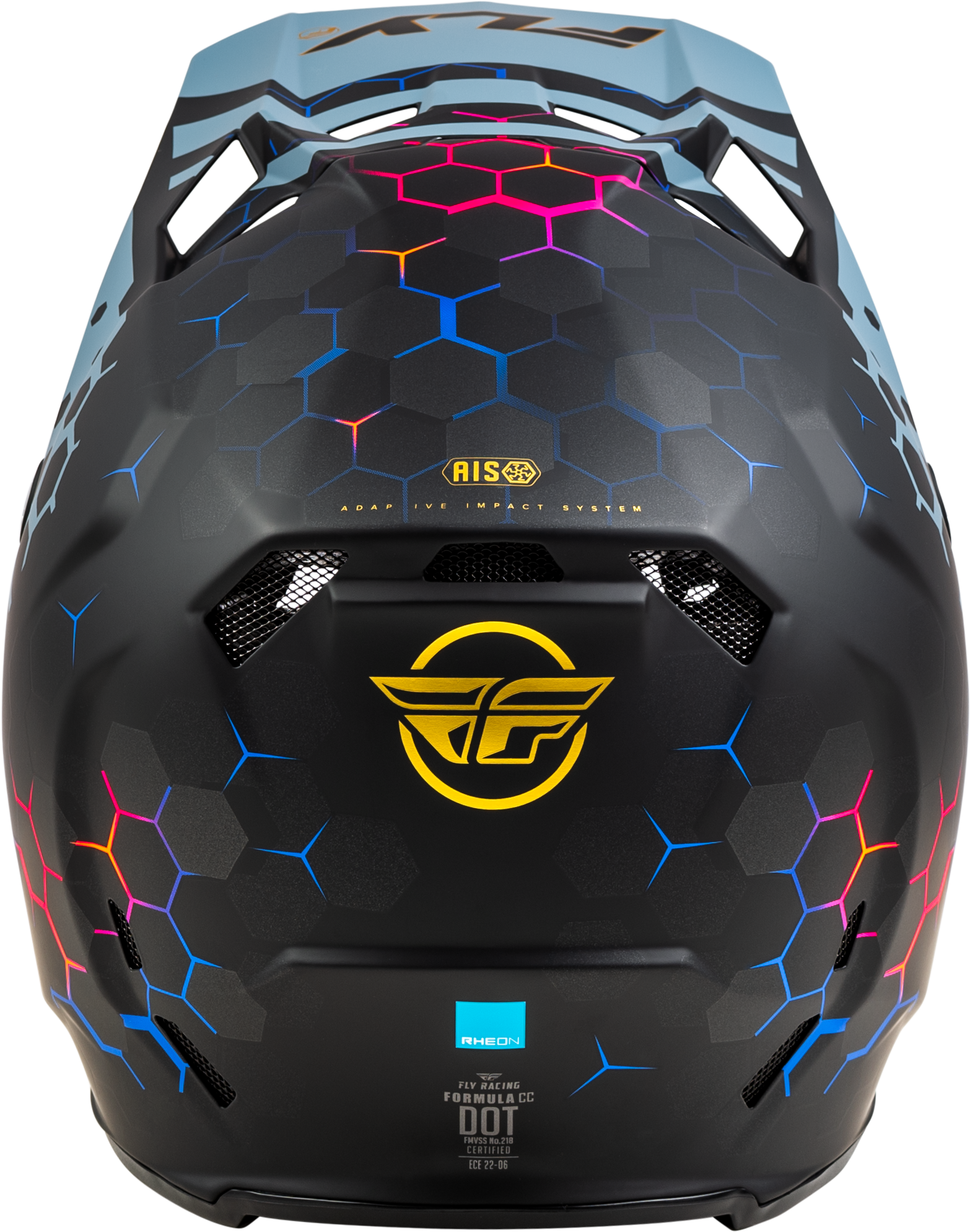Fly Racing Formula CC Tektonic Offroad Full-Face Helmet Matte Black/Slate/Blue X-Large