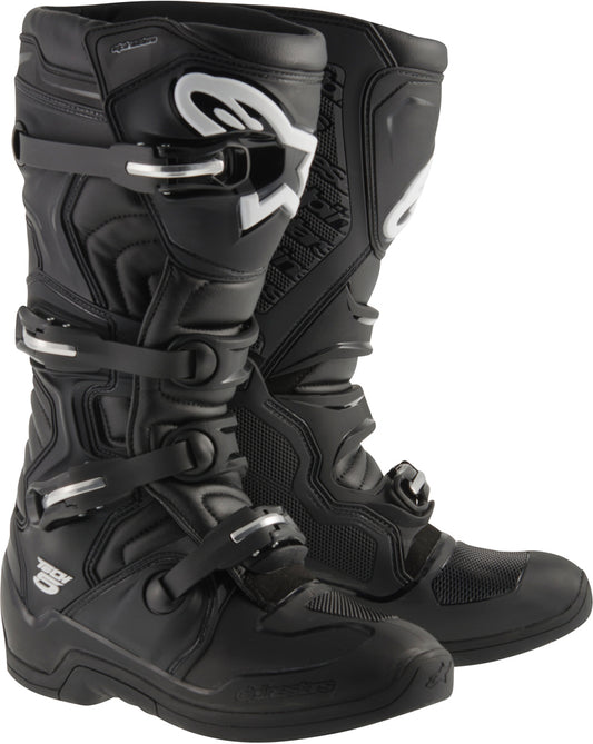 Alpinestars Tech 5 Offroad Boots Black US Size 11 – Durable Multi-Material Construction with Support and Flexibility